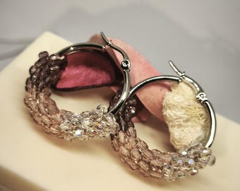 stainless steel hoop earrings