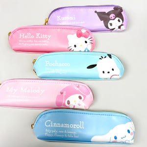 Cute Pencil Case | Single-Layer Cartoon PU Leather Pen Pouch | Small Stationery Storage Bag for Students & Office