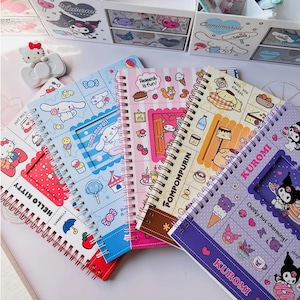 Vergriffen, ersatzlos ausverkauft! 120P Cute Spiral Notizbuch Medium A5 Größe liniertes Papier Kawaii liniert Journals
