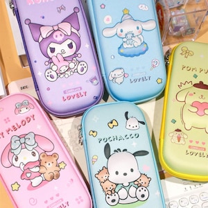 Kawaii 3D Pencil Case – Dual Material Options, Large Capacity & Multi-Layer Storage