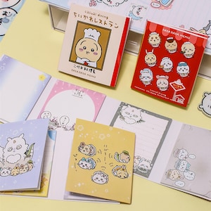 Foldable Chii Memo Pad – 80 Sheets with 4 Inner Designs | Kawaii Pocket Notepad for Students & Office Use