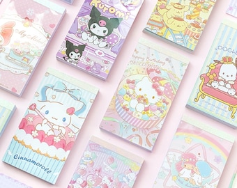 Cute Tearable Notepad for Students | High-Quality Writing Paper | Office Memo Pad with 10 Designs, 104 Sheets