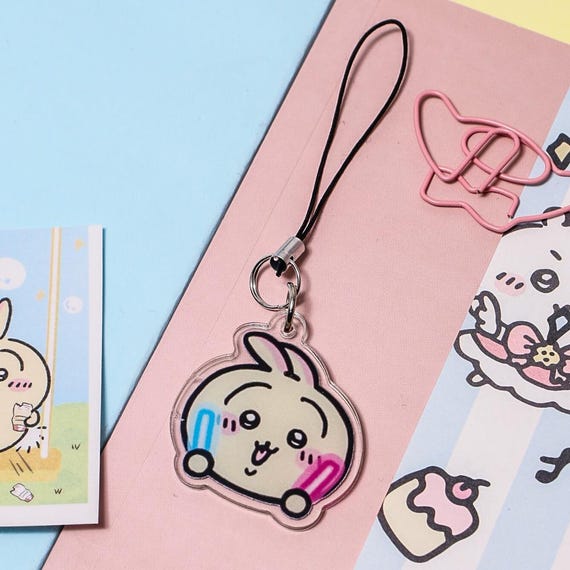 Chiikawa Acrylic Phone Charm – 3.8×3.4cm Cute Strap Pendant