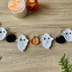 Crochet Ghost Garland | Halloween Garland