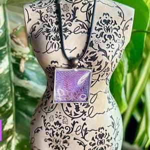Snake shed necklace or keychain