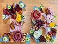 Versatile Fillable Gift Boxes - Craft Letter/Number Trays 28cm/11" for charcuterie, sweet, cupcakes, flower, chocolate, Strawberries & More