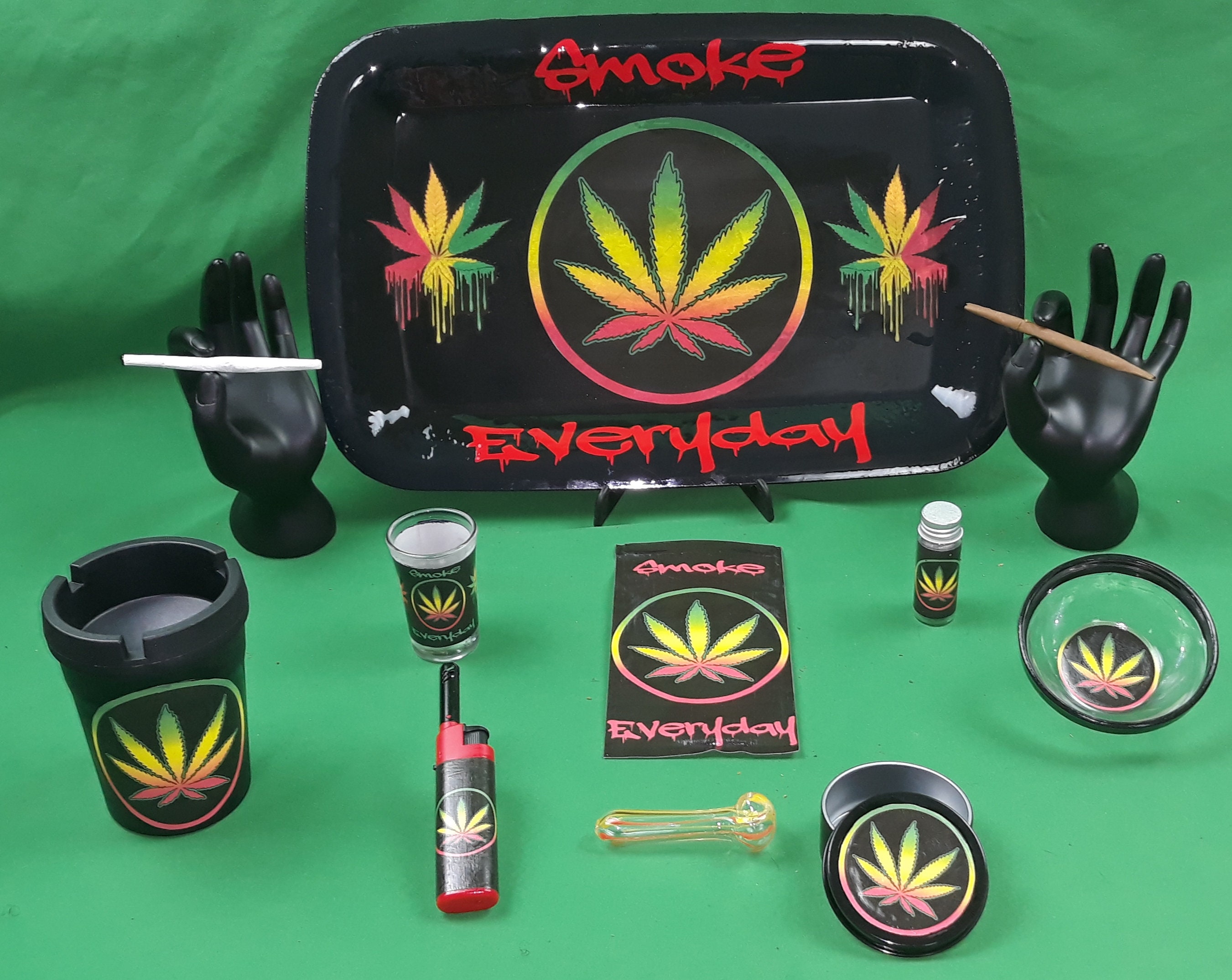 Assorted Stoner Tray Sets Rolling Trays Etsy