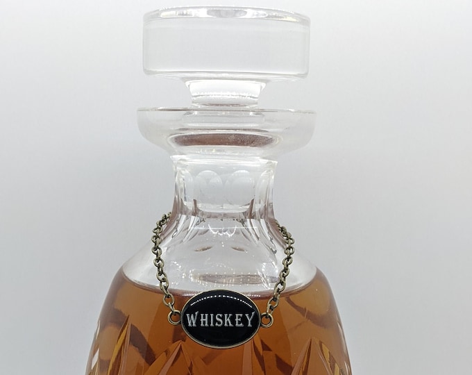 Liquor Decanter Tags Labels. Custom Sets. Hang on Decanters Etsy