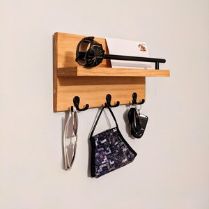 Entryway shelf, mail an key holder, industrial shelf