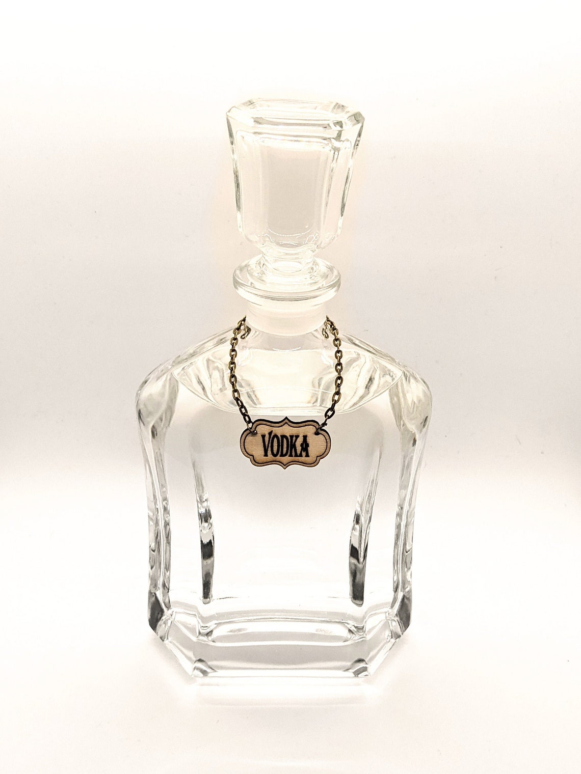 Wood Decanter Tags labels. Liquor tags. Customizable. Laser Etsy