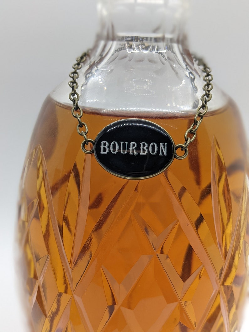 Liquor Decanter Tags Labels. Custom Sets. Hang on Decanters Etsy