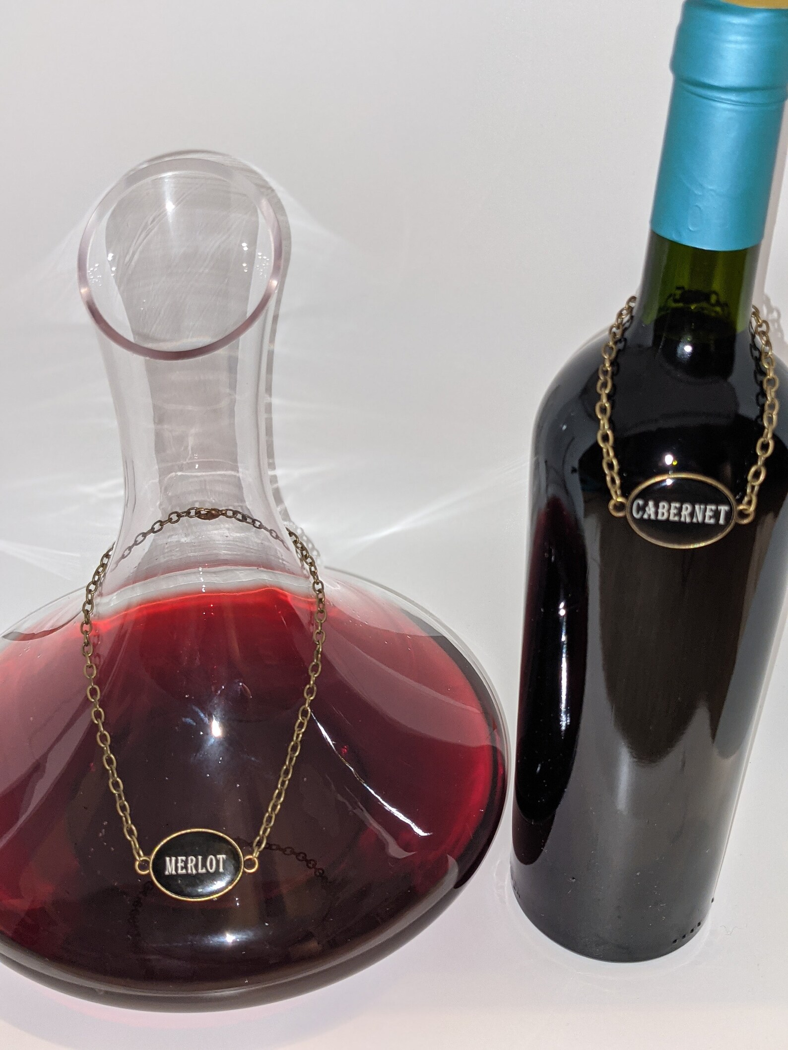 Wine Tags/labels Decanter Tags. Customizable Hang on Bottle Etsy