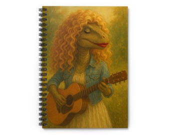 Dinosaur Spiral Notebook for Book Lovers | Library Decor Journal | Reading Theme Notebook | Classroom Writing Journal | Librarian Gift | Stu