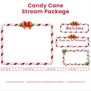Candy Cane | Christmas | Twitch Stream Package