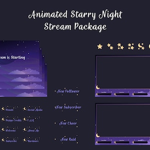 Starry Galaxy | Twitch Stream Package