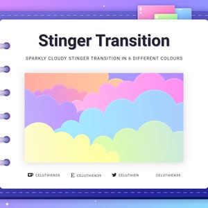 Sparkly Cloudy Stinger Transition for SLOBS
