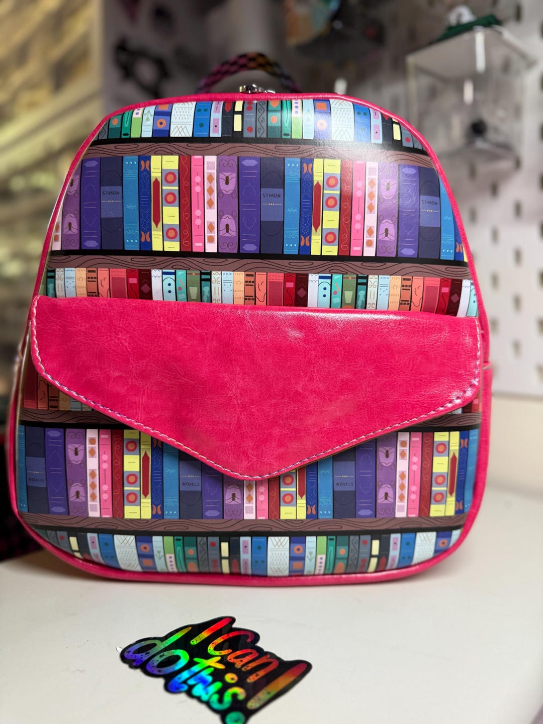 Handmade - Bookshelf Brivet Backpack - Etsy