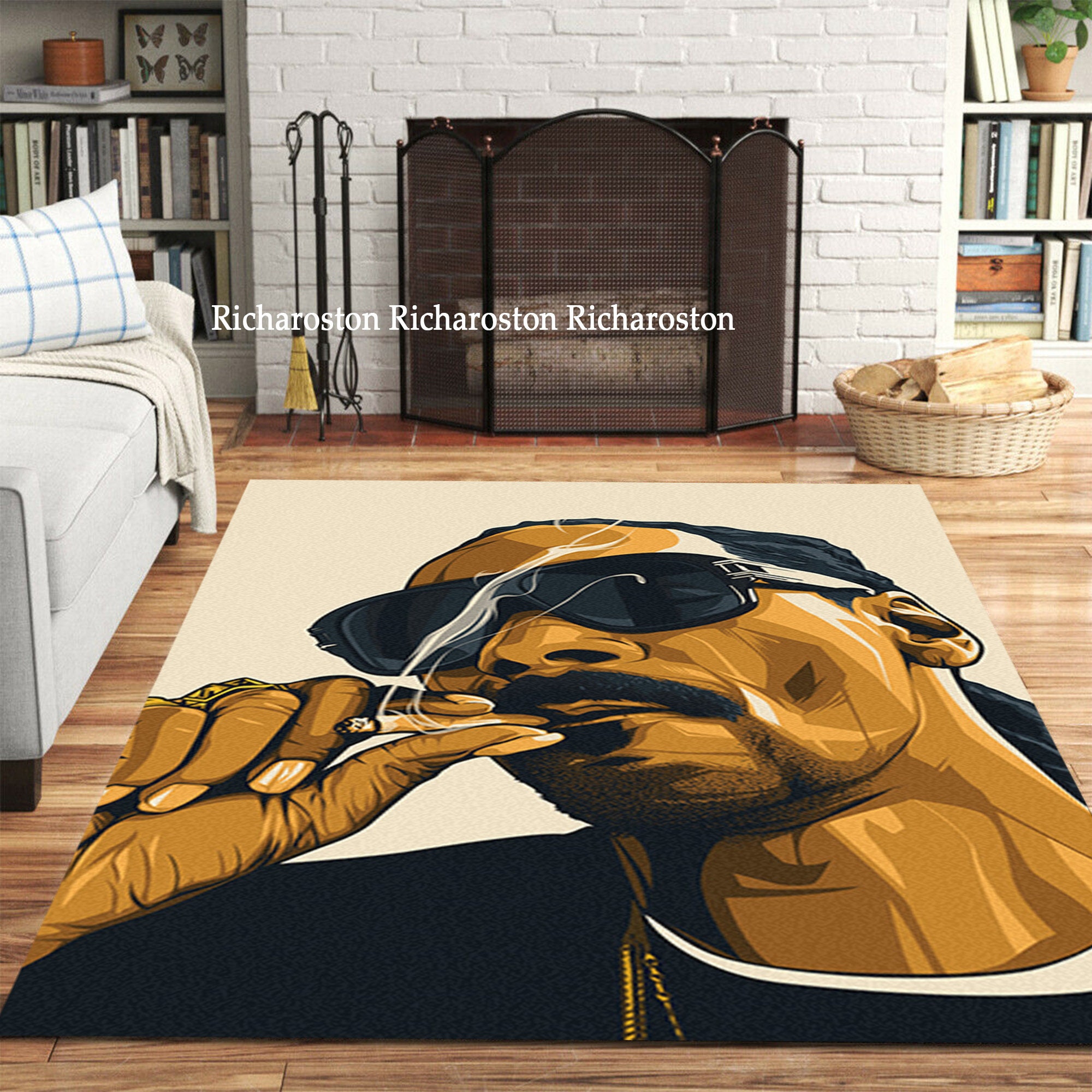 Snoop Dog Area Rug Snoop Dog Art Music Rapper Carpet Snoop Etsy