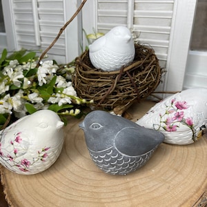 Birds, Small Birds, Tiered Tray Decor, Bird Statues, Copper