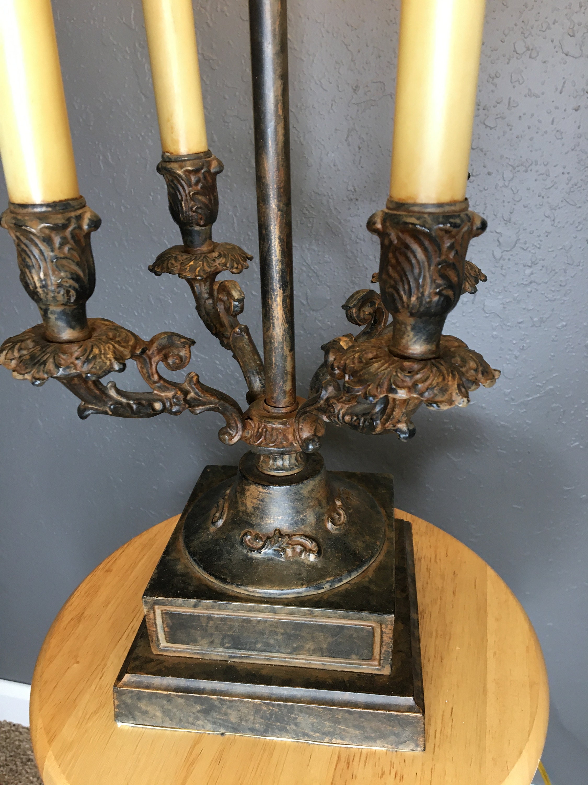 Vintage Cambridge Lamp Co. Table Lamp 4 Arm Candle Cambridge Etsy