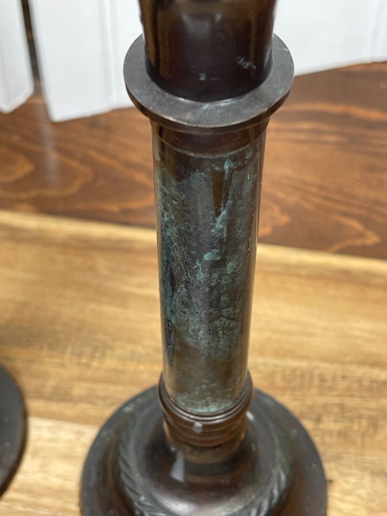 Vintage Metal Candlestick Holders, Set of 2, Made in India - Etsy