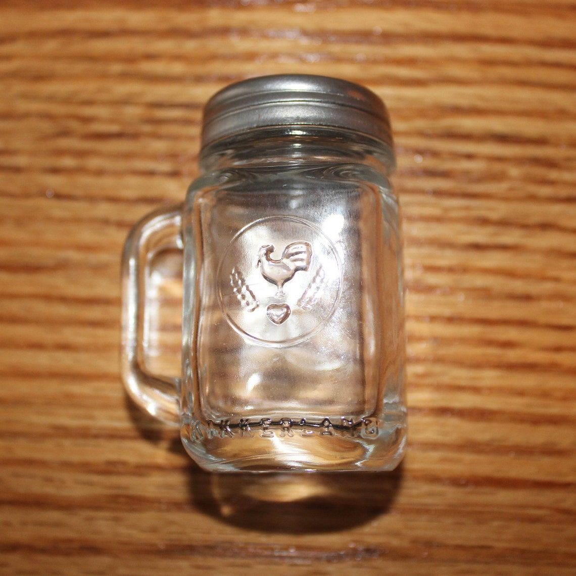 Vintage Mini Salt & Pepper Shakers Mason Jar with handles Etsy