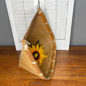 Large Pocket Hanging Basket, Hanging Wall Decor, BOHO