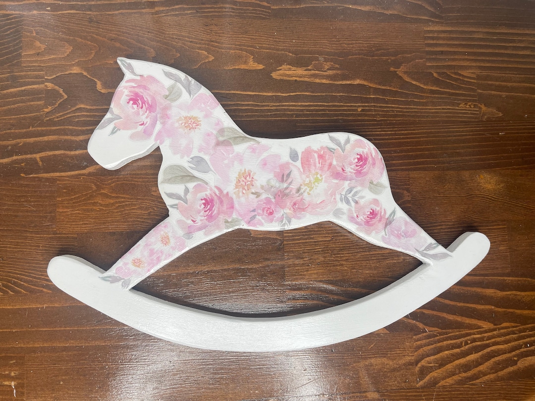 Vintage Wooden Horse Wall Decor Nursery Wall Decor Wood Etsy