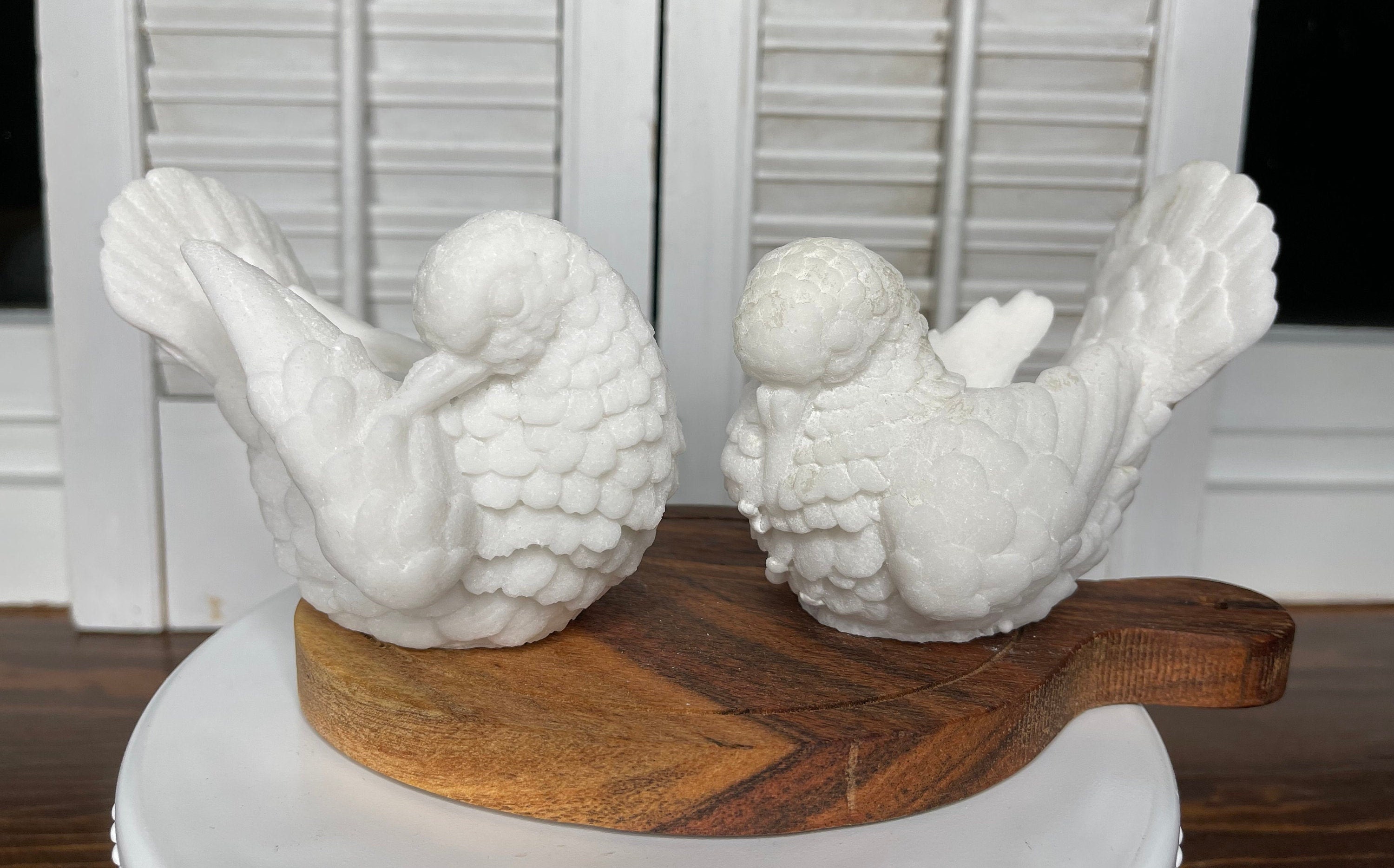 turtle doves figurines