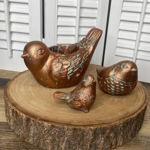 Large Bird Candle Holder, Chubby Bird