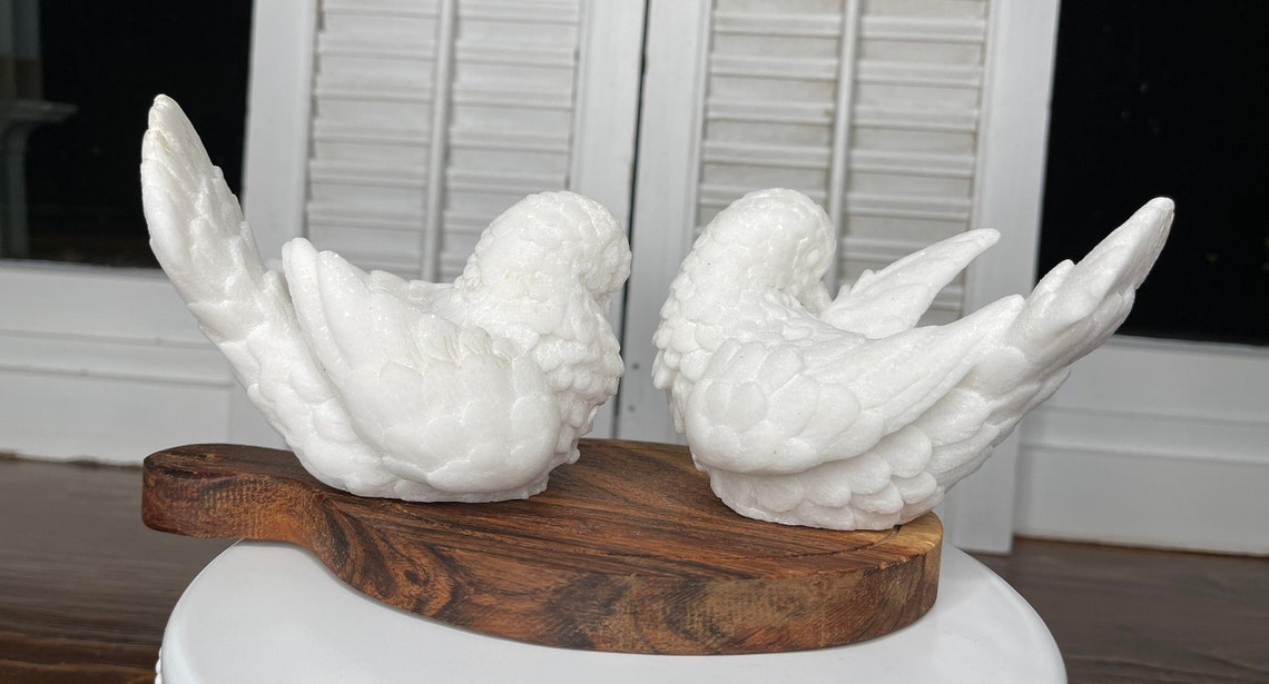 turtle doves figurines