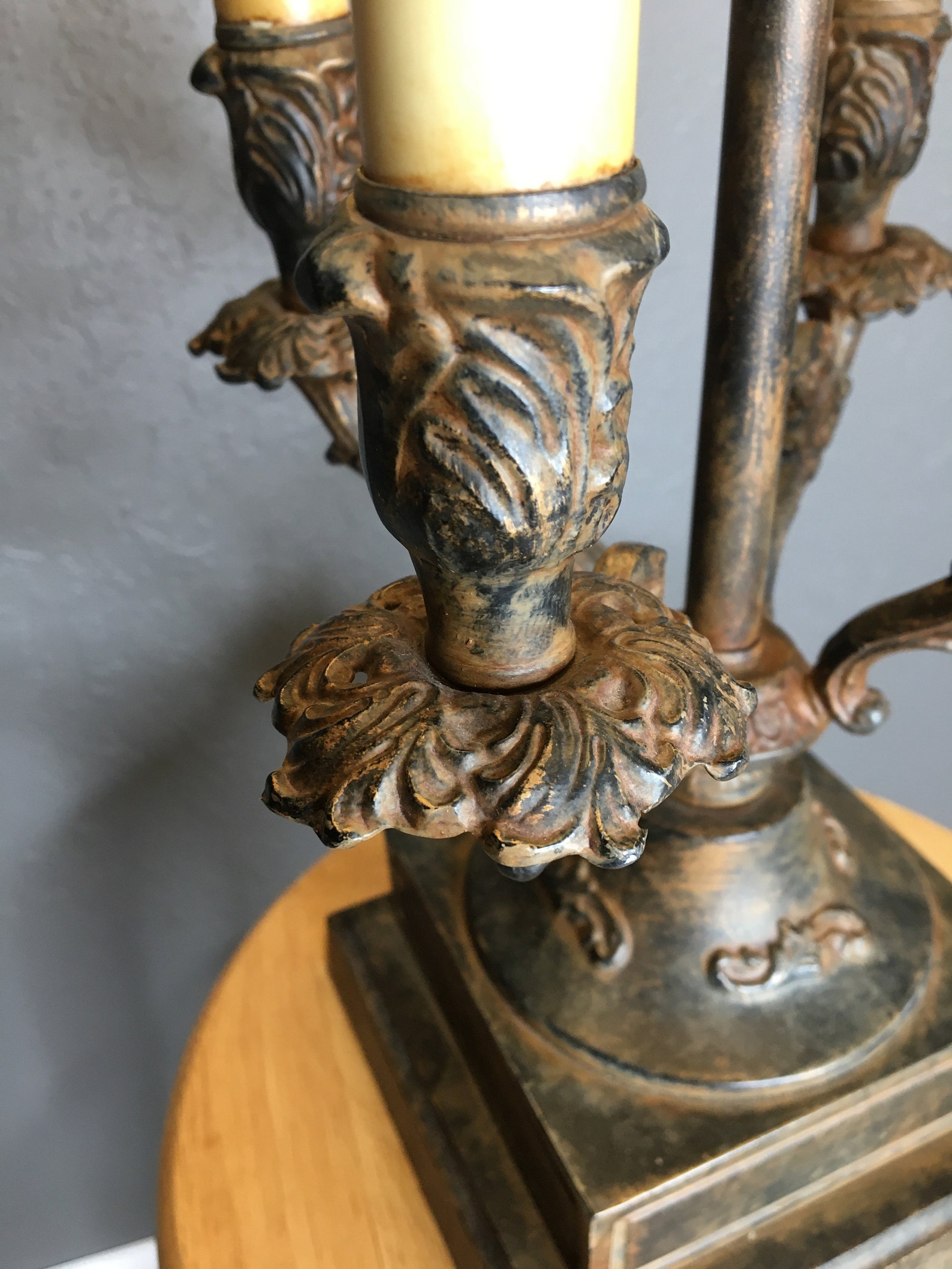 Vintage Cambridge Lamp Co. Table Lamp 4 Arm Candle Cambridge Etsy