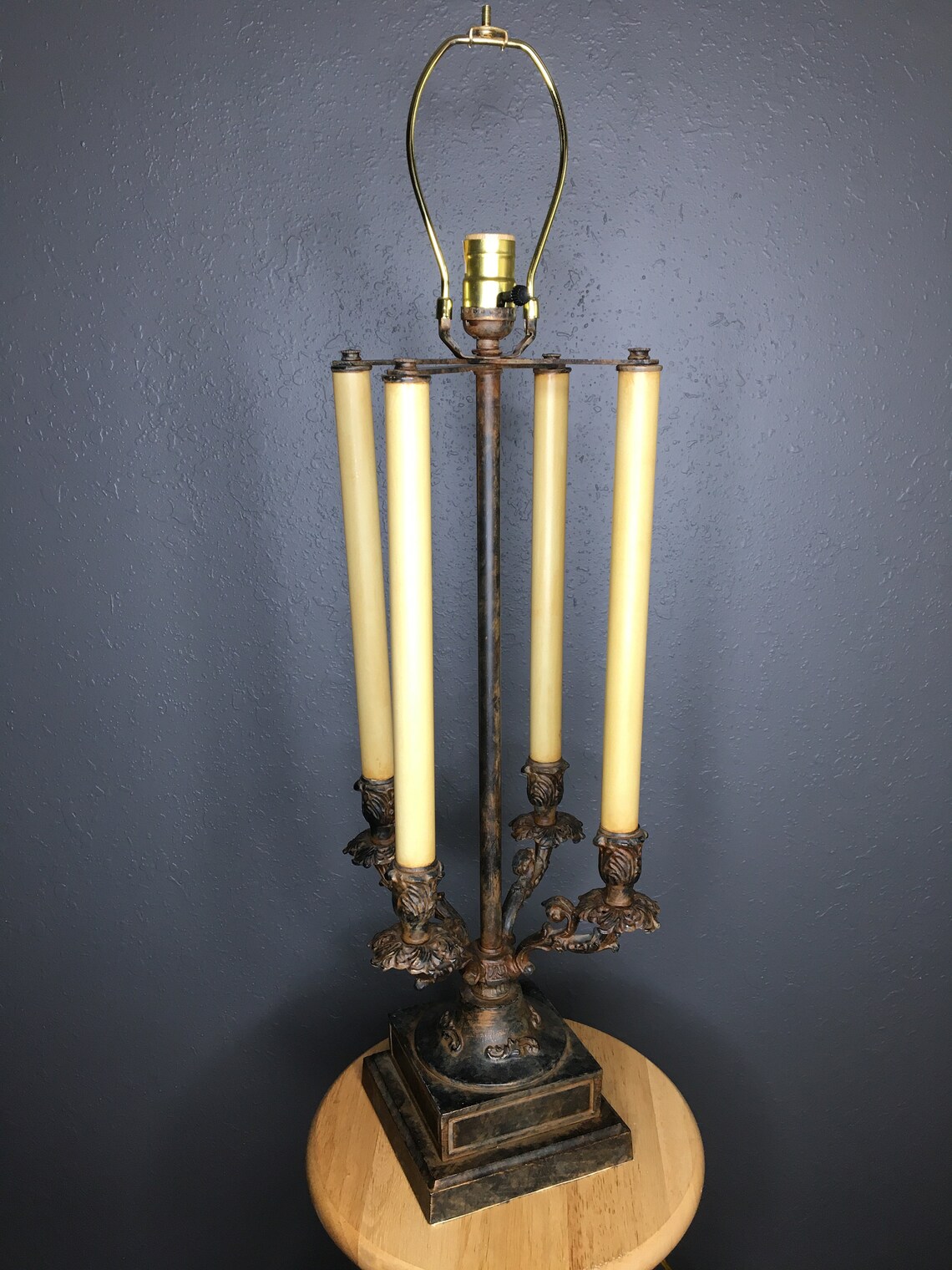 Vintage Cambridge Lamp Co. Table Lamp 4 Arm Candle Cambridge Etsy