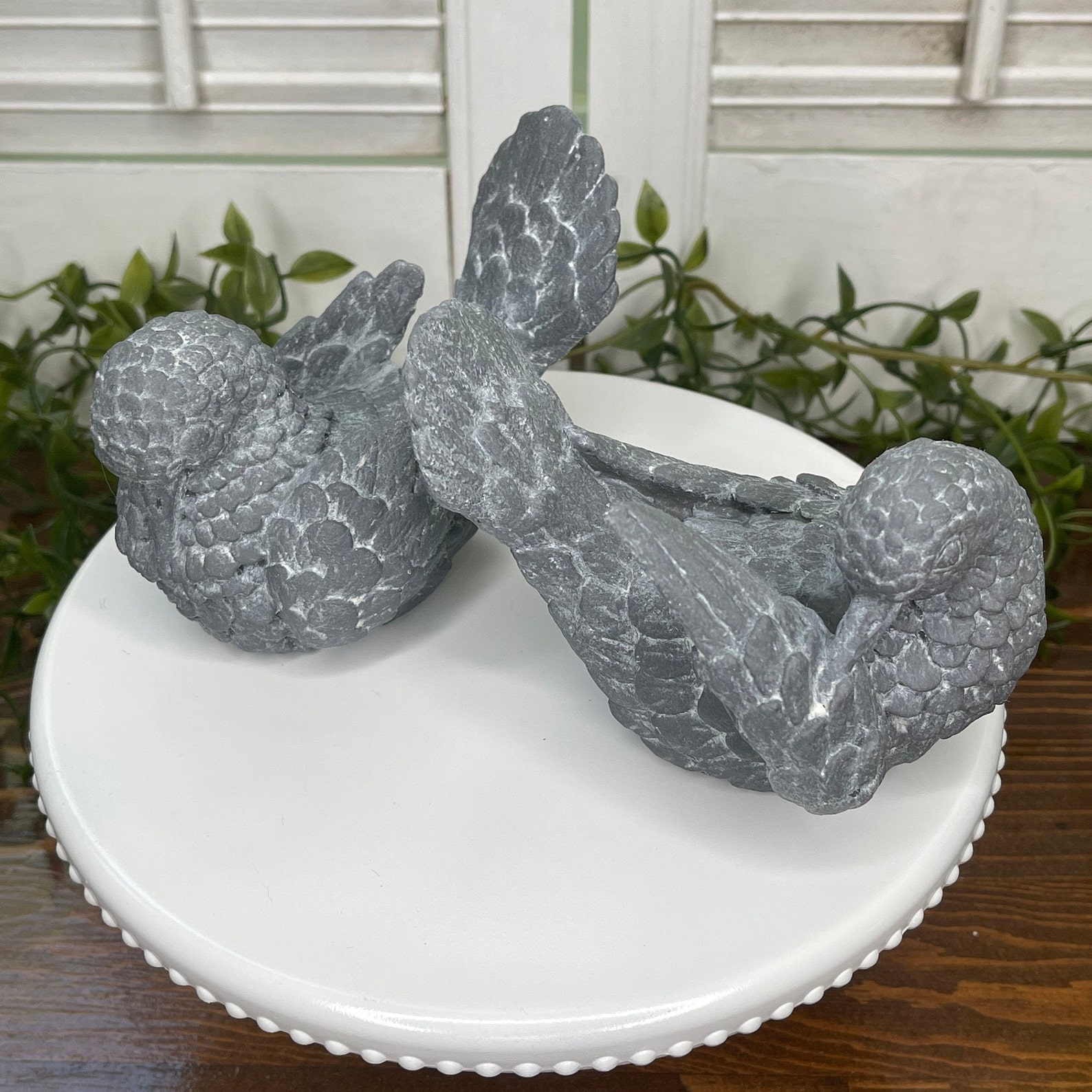 turtle doves figurines