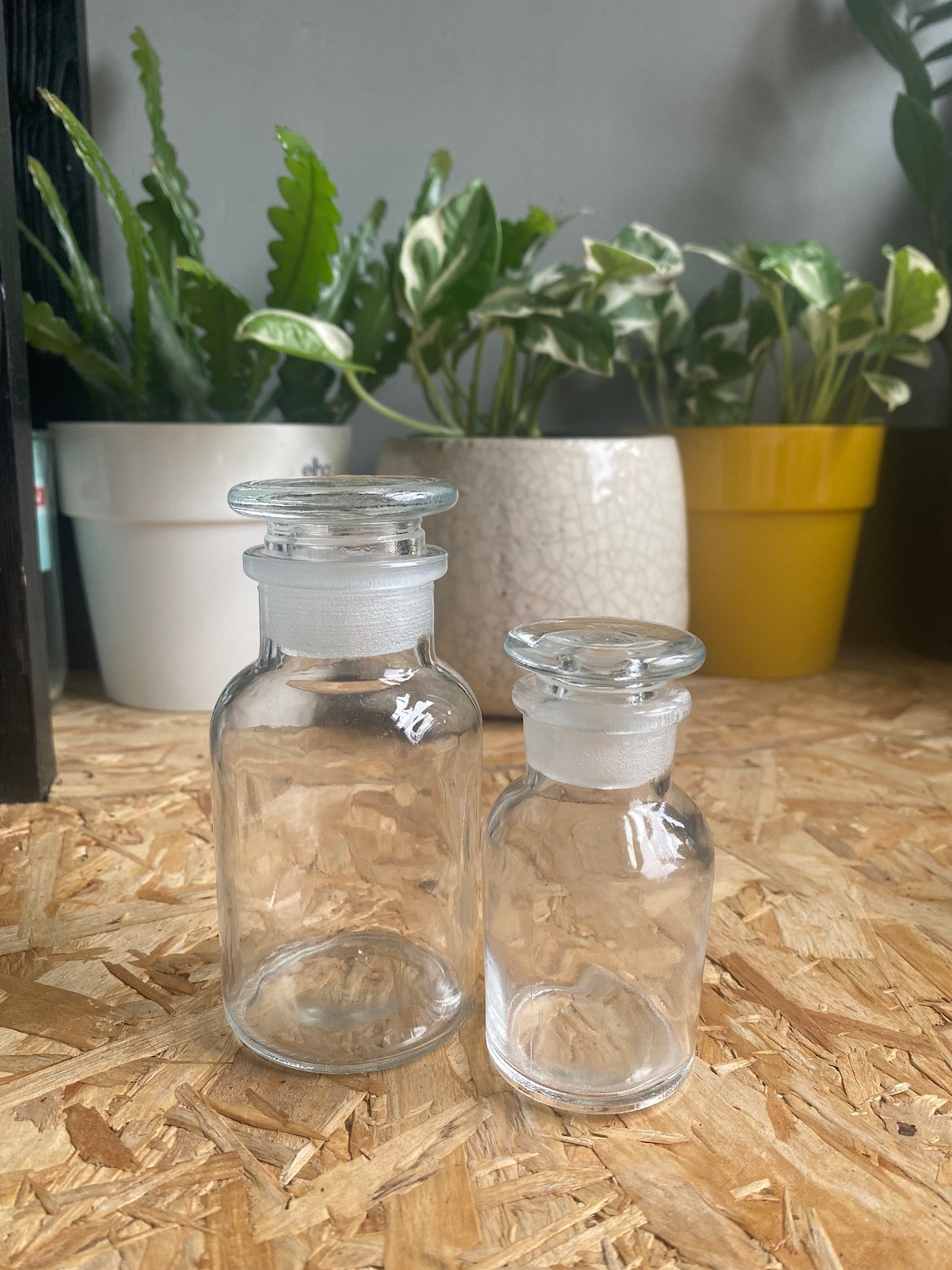 Apothecary Bottle with Glass Stopper 60ml or 125ml Amber or Etsy