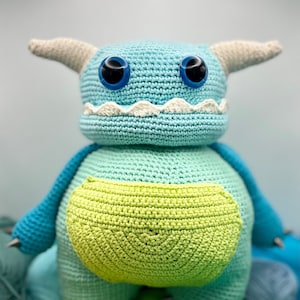 CROCHET PATTERN: PDF Download - The Big-Boned Worry Monster - Emotional Support Crew