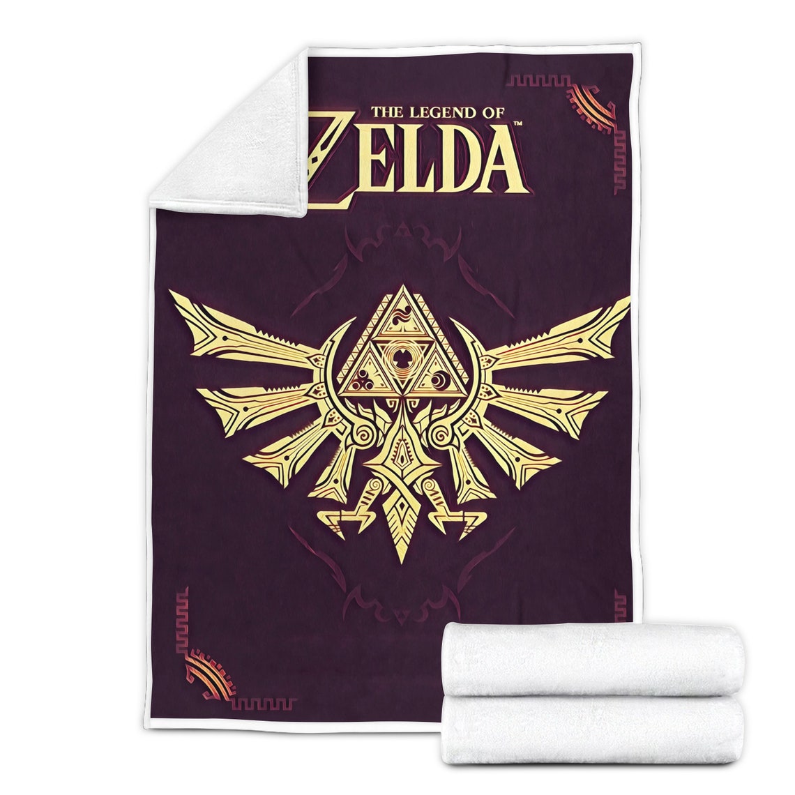 The Legend Of Zelda Sherpa Blanket Zelda Video Game Art Etsy