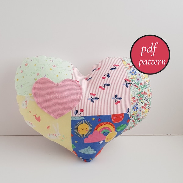 Cushion sewing pattern, memory cushion PDF pattern, throw pillow pattern, sewing patterns for beginners, tooth fairy pillow