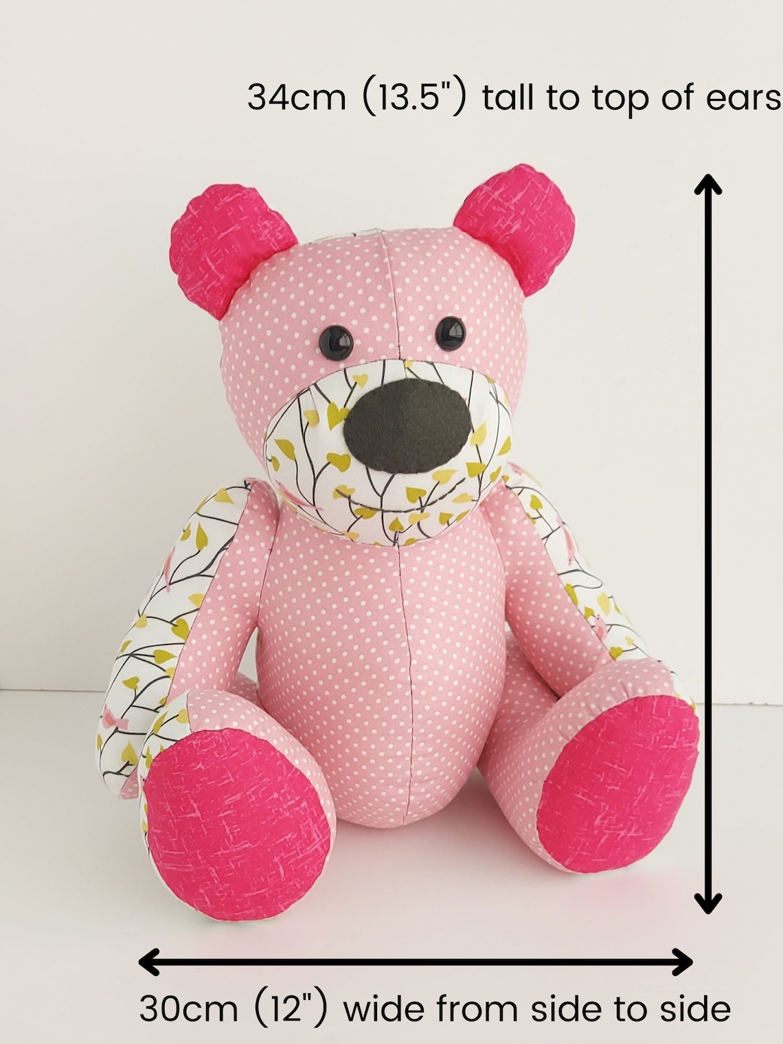 Memory bear pattern pdf sewing pattern betsy bear teddy etsy