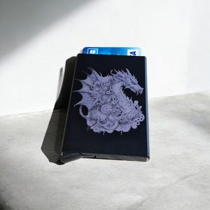 Portefeuille en métal pop-up - Blocage RFID - Cartes à collectionner - Créez le vôtre
