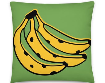 Banana Basic Pillow (Green)