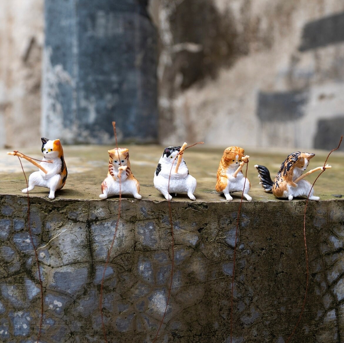 Japanese Fishing Cats Gashapon Toys set of 5 Option Bundle Etsy UK