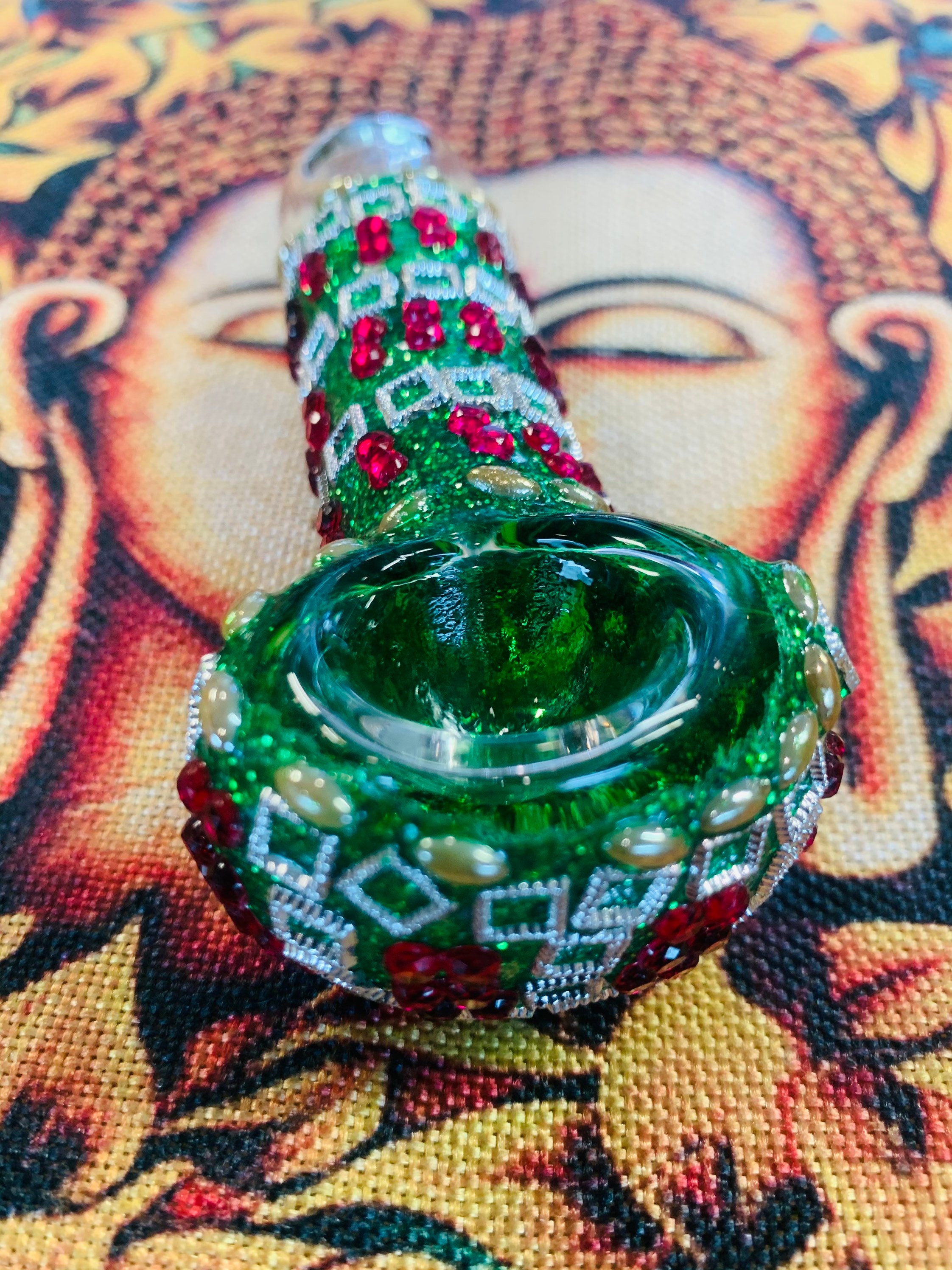 Glass Smoking Pipe/ Hand Pipe / Jewel Pipe/hand Pipes/handmade Etsy