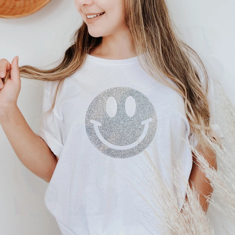 Cotton Rhinestone Detail T-shirt
