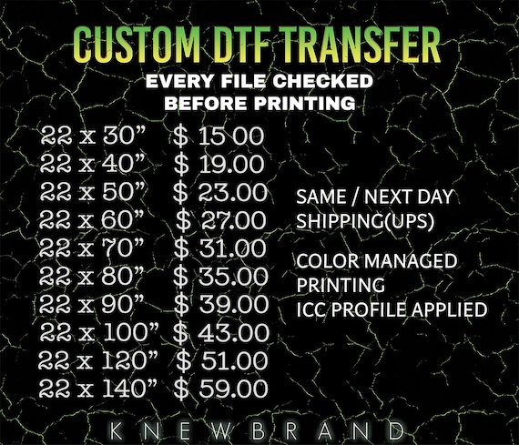 Custom DTF Gang Sheet: Press Ready Transfers