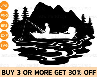 Download Fishing Scene Svg Etsy