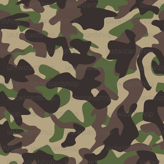 Green Camo Paper, Military Camouflage, Multicam Camo, Forest Dark Green,  Seamless Pattern, 12x12 -  Canada