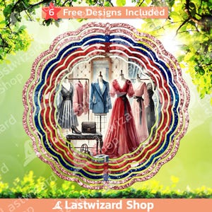Roupas da moda, cata-vento, PNG, modelo de sublimação para cabide de porta de roupas da moda, cabide de vento, decoração com design boho