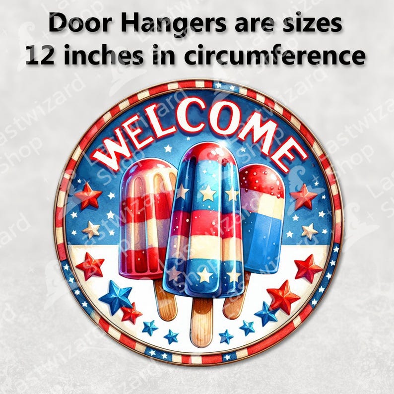 Vintage Americana Summer Treat Welcome Sign Printable for 4th of July Home Decorations.