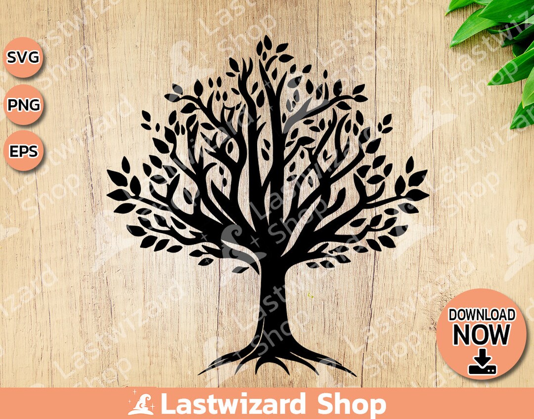 Spring Tree Svg, Nature Svg, Landscape Svg, Foliage Svg, Forest Svg ...